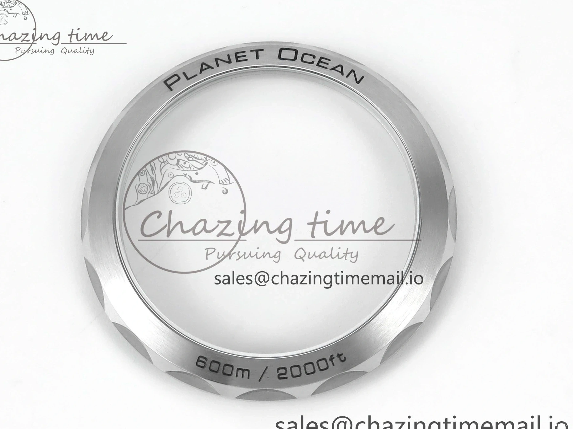 0319 Planet Ocean Master Chronometer 600M 45.5mm SS SCF 1:1 Best Edition Blue Bezel Blue Dial on SS Bracelet A9900 Super Clone Lightweight 7676